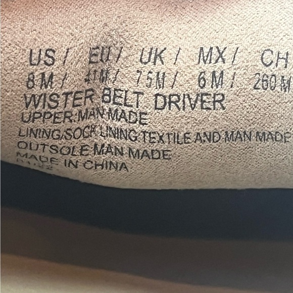 UNLISTED by KENNETH COLE Wister Belt Driver Faux Suede Mens Loafers Size 8 - Picture 9 of 14